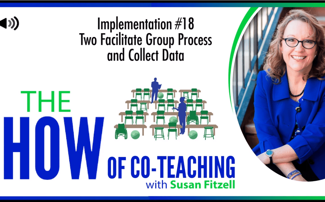 Co-teaching Model: Two Facilitate Group Process and Collect Data