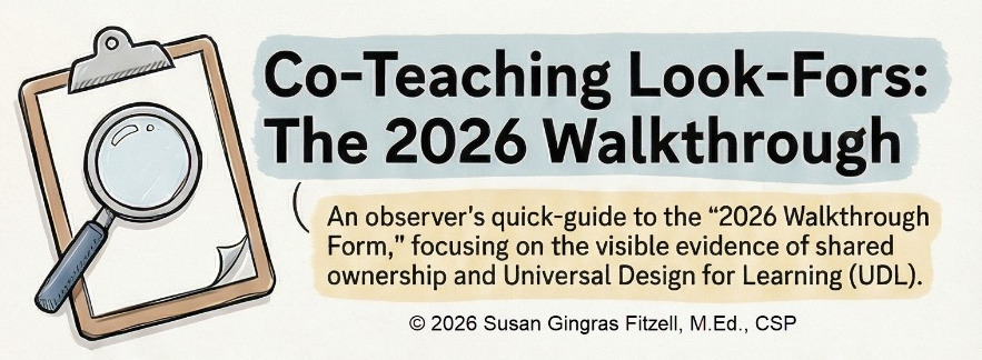 What Should a Co-Taught Class Look Like? Introducing the 2026 Walkthrough Form